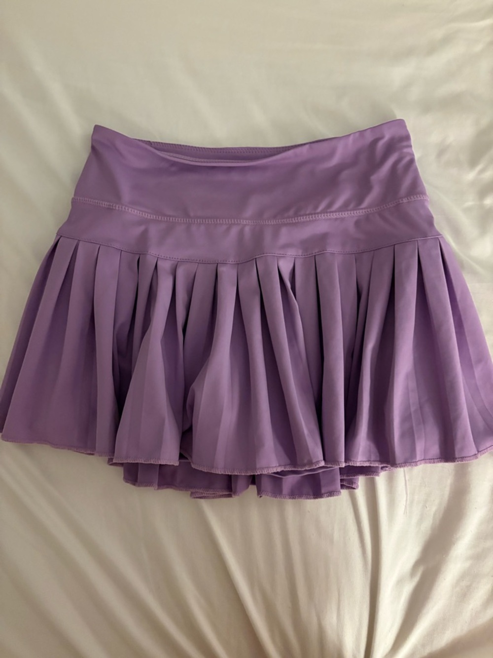 Women's Pleated Mini Skirt - Lavender